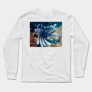 Caribbean Lion Fish at Night Long Sleeve T-Shirt